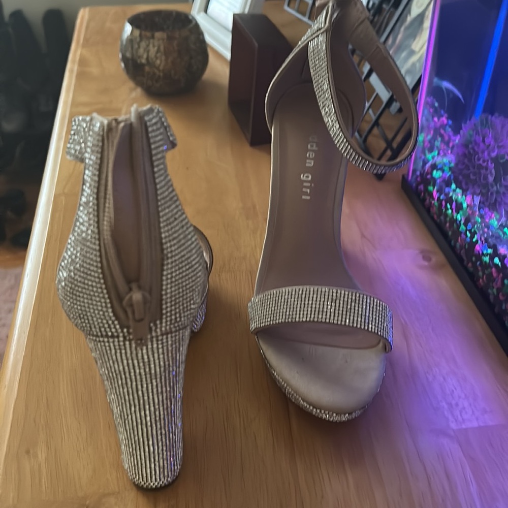 Retro, Rhinestone platform sandals - Picture 4 of 7